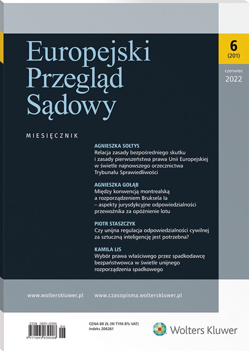 Europejski Przegląd Sądowy - Nr 6/2022 201