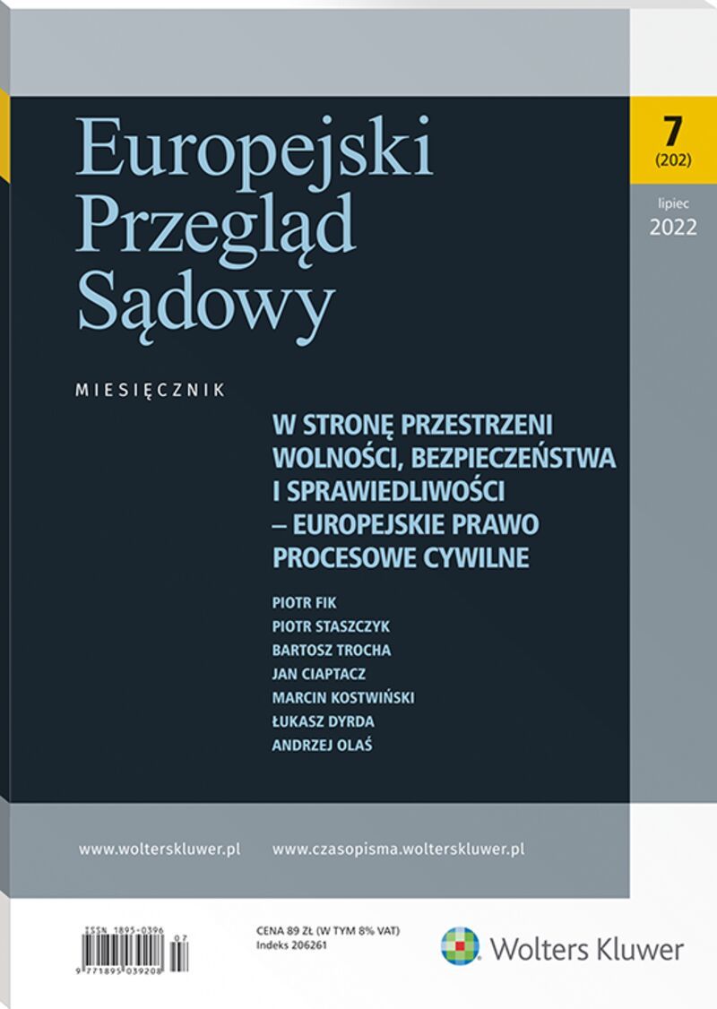 Europejski Przegląd Sądowy - Nr 7/2022 202