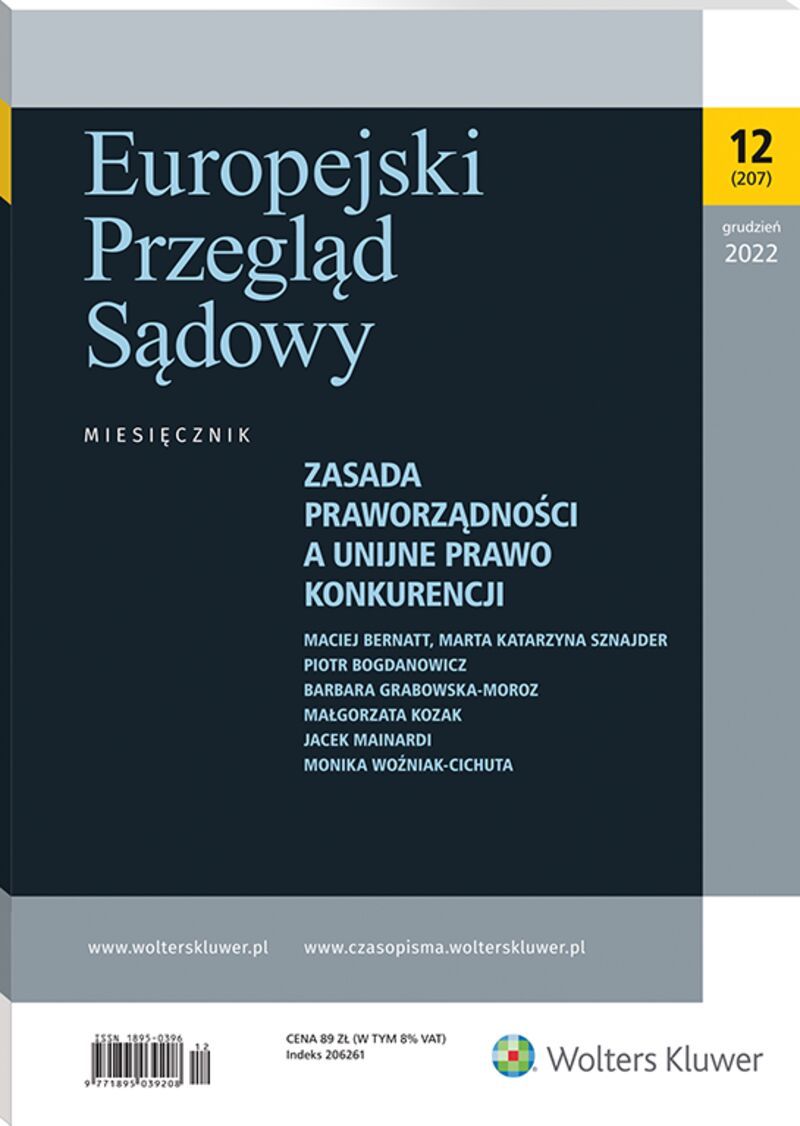 Europejski Przegląd Sądowy - Nr 12/2022 207