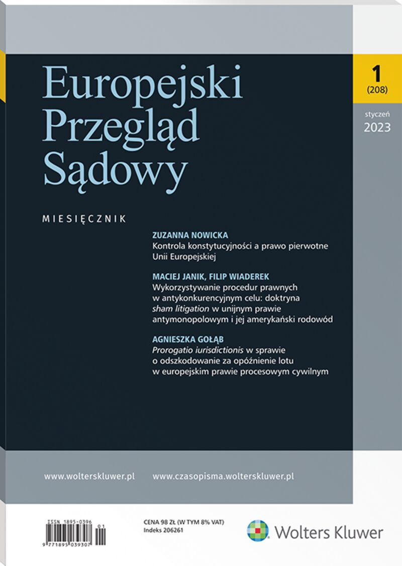 Europejski Przegląd Sądowy - Nr 1/2023 208