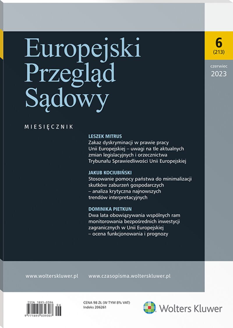 Europejski Przegląd Sądowy - Nr 6/2023 213
