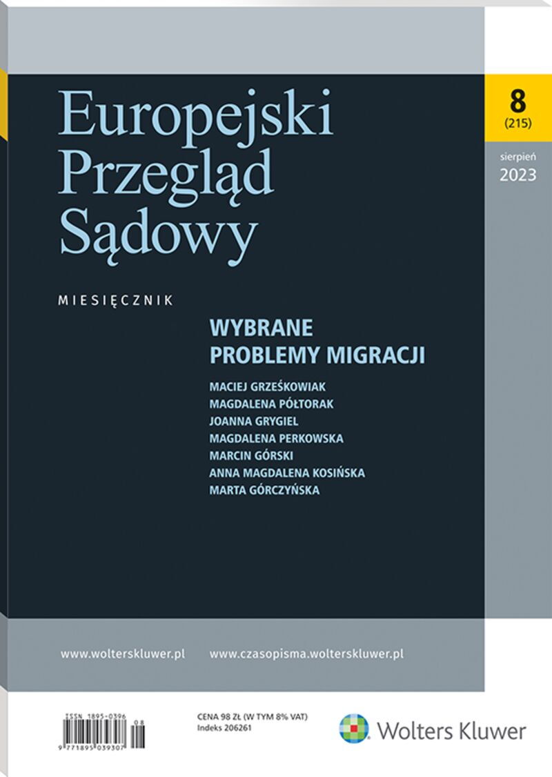 Europejski Przegląd Sądowy - Nr 8/2023 215