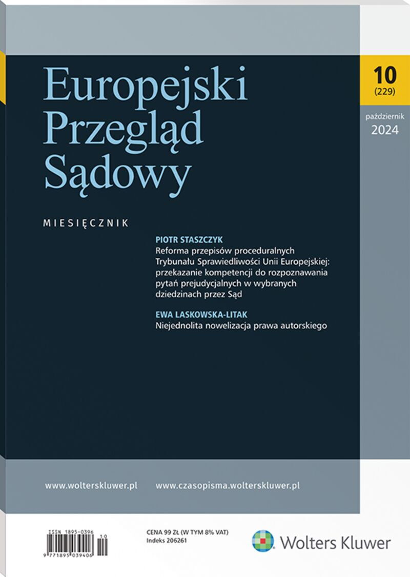 Europejski Przegląd Sądowy - Nr 10/2024 [229]