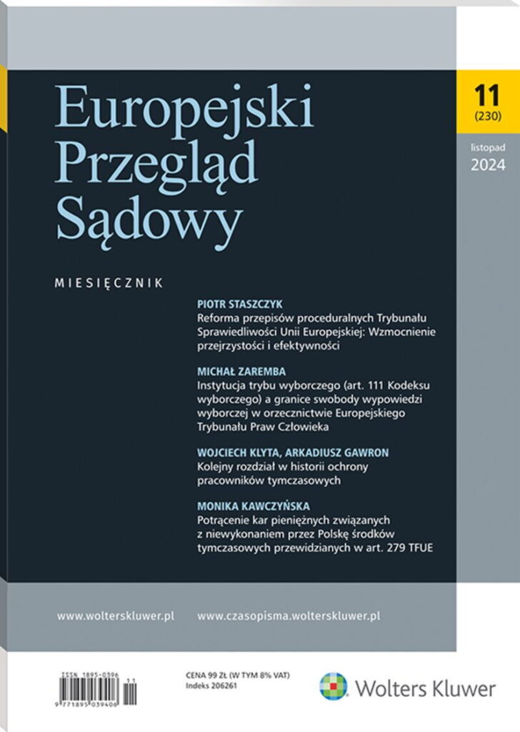Europejski Przegląd Sądowy - Nr 11/2024 [230]