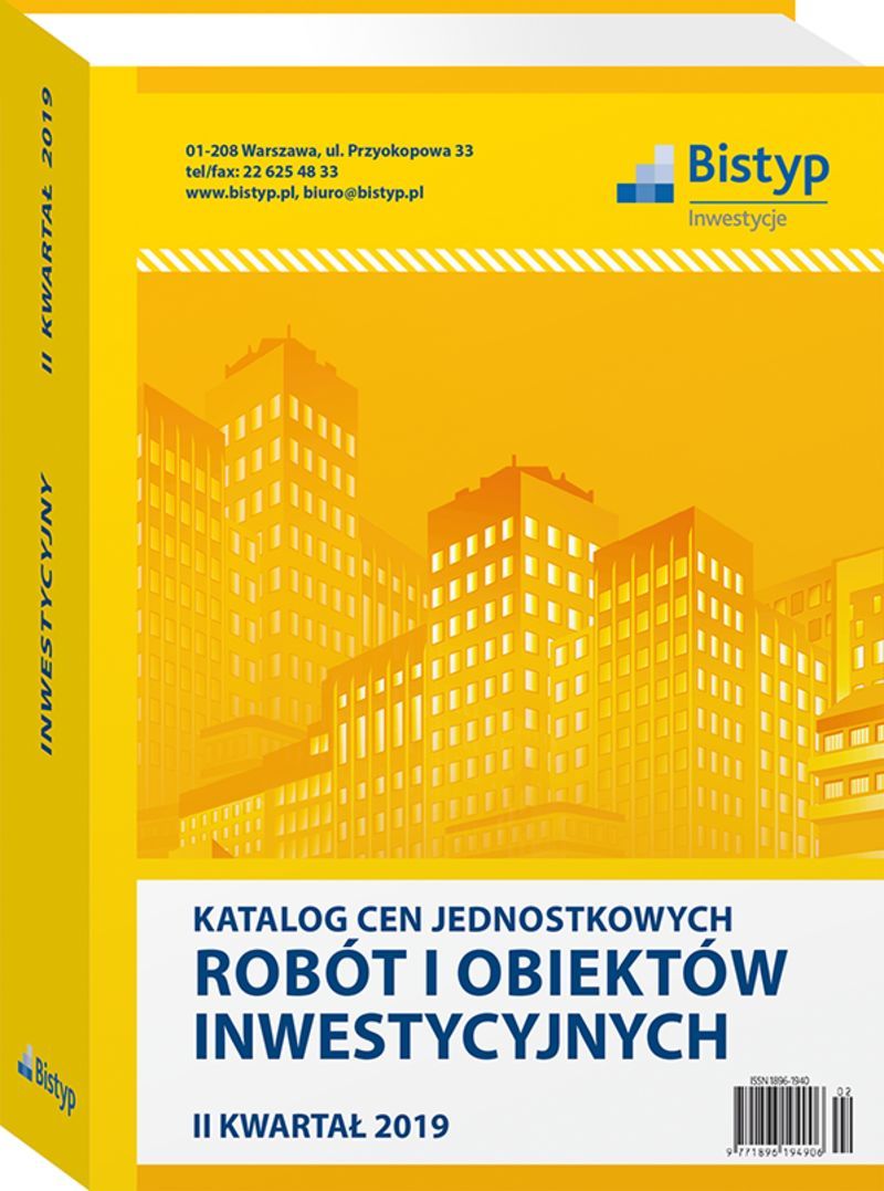 Katalog cen jednostkowych robót i obiektów INWESTYCYJNYCH