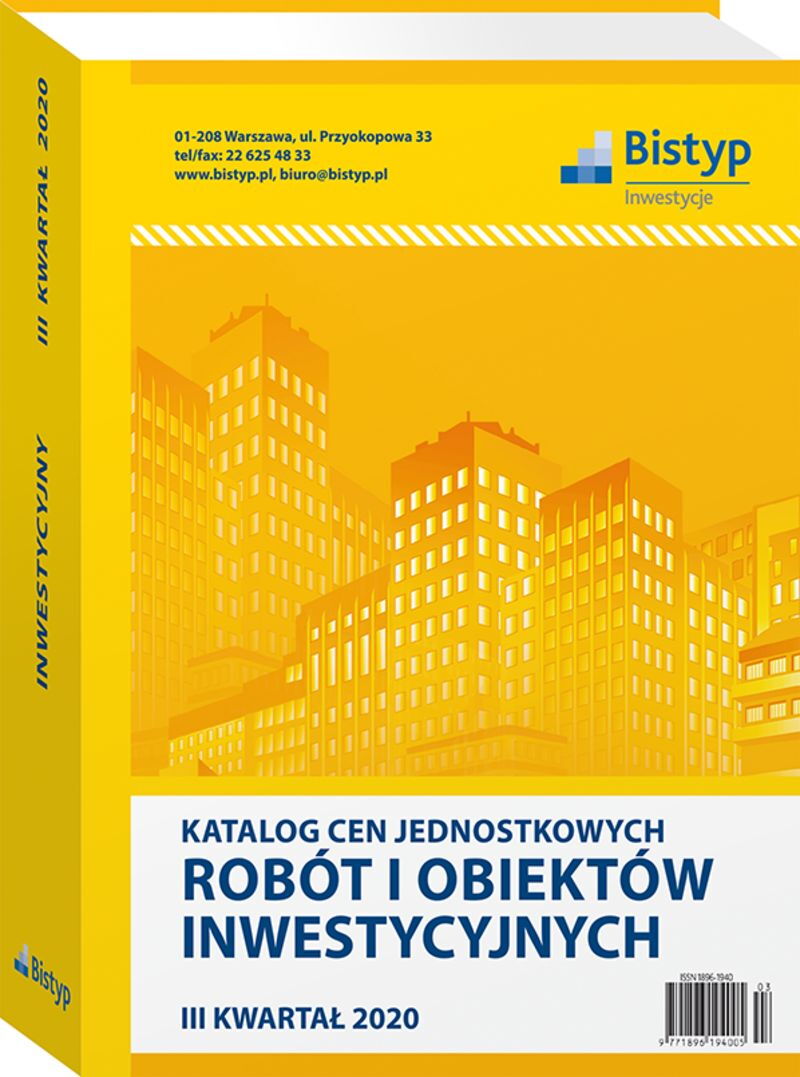 Katalog cen jednostkowych robót i obiektów INWESTYCYJNYCH
