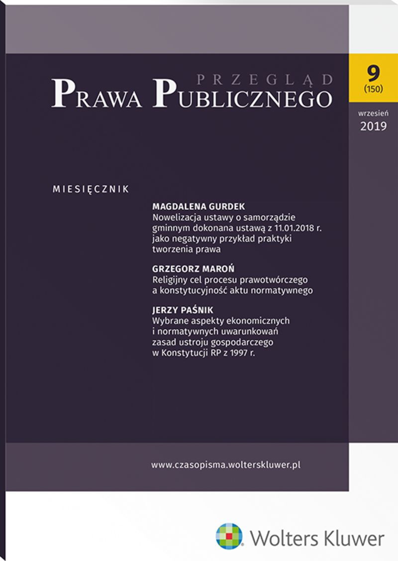 Przegląd Prawa Publicznego - Nr 9/2019