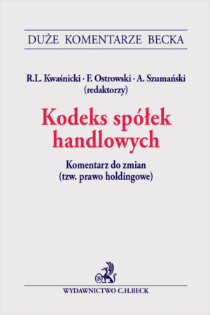 Kodeks spółek handlowych. Komentarz do zmian (tzw. prawo holdingowe)