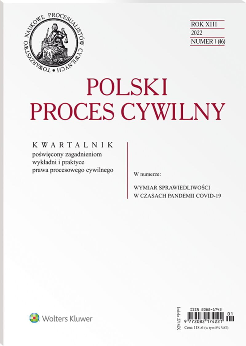 Polski Proces Cywilny - Nr 1/2022