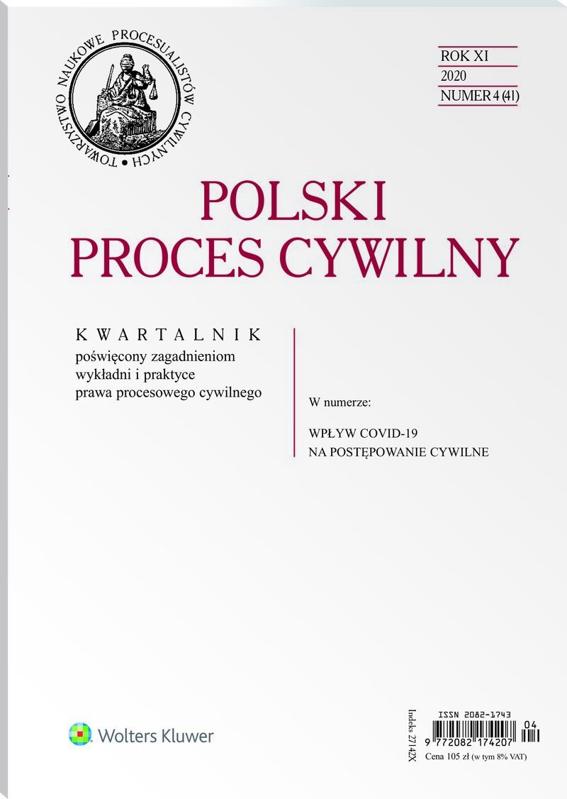 Polski Proces Cywilny - Nr 4/2020