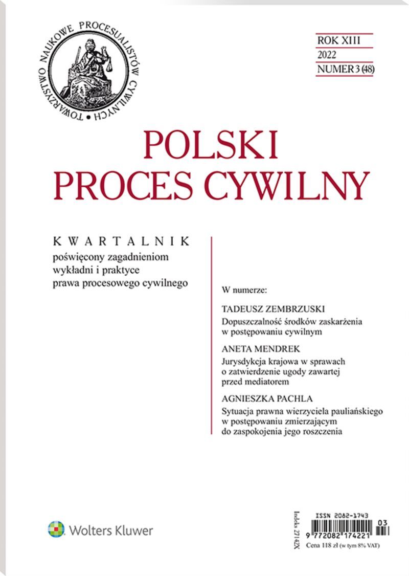 Polski Proces Cywilny - Nr 3/2022