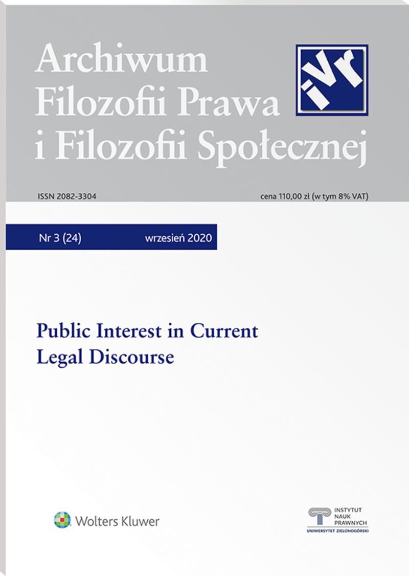 Archiwum Filozofii Prawa i Filozofii Społecznej - Nr 3/2020 24