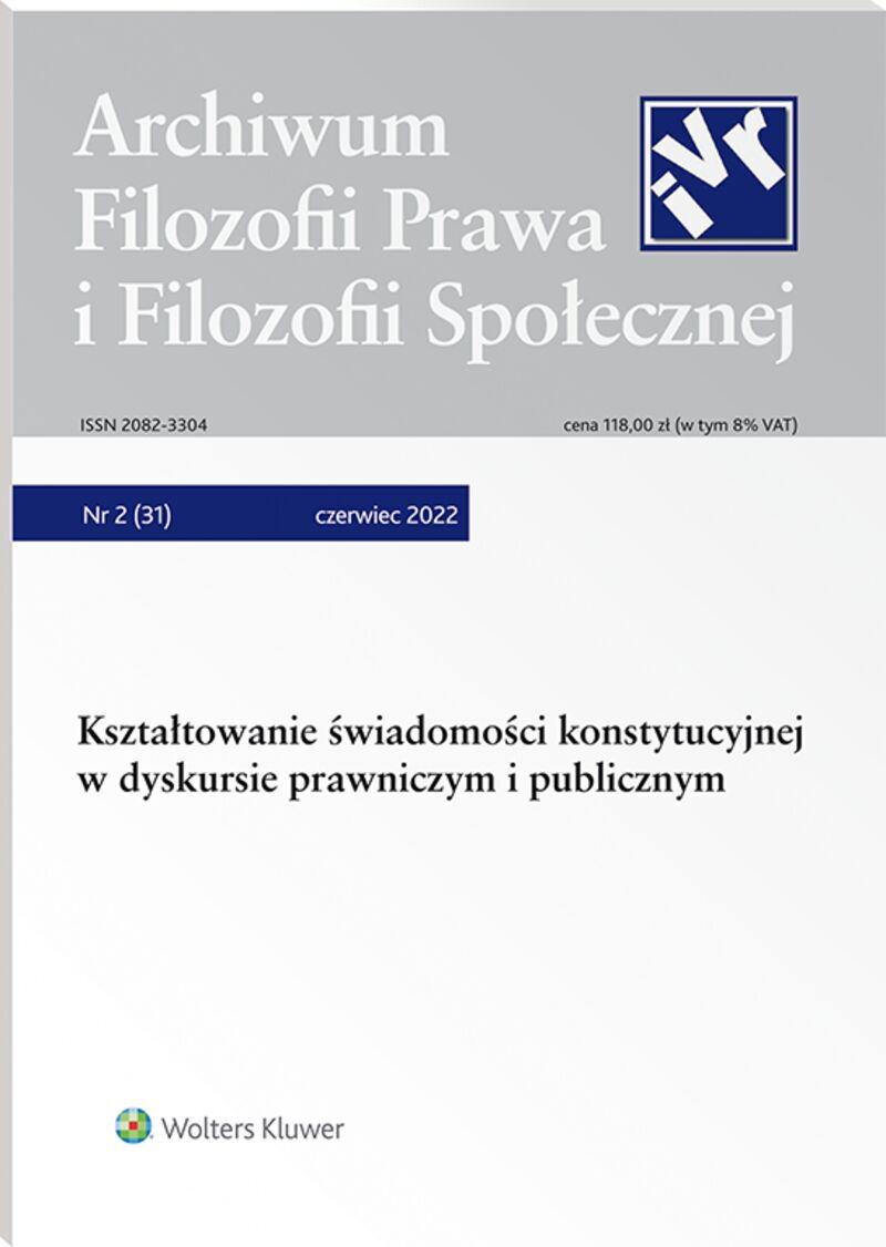 Archiwum Filozofii Prawa i Filozofii Społecznej - Nr 2/2022 31