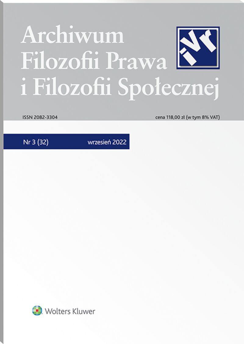 Archiwum Filozofii Prawa i Filozofii Społecznej - Nr 3/2022 32
