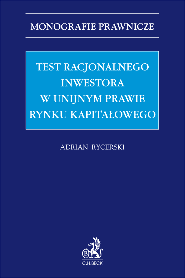 Test racjonalnego inwestora w unijnym prawie rynku kapitałowego