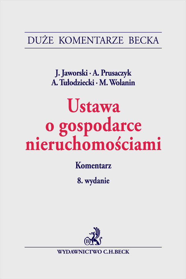 Ustawa o gospodarce nieruchomościami. Komentarz