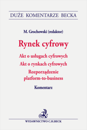Rynek cyfrowy. Akt o usługach cyfrowych. Akt o rynkach cyfrowych. Rozporządzenie platform-to-business. Komentarz