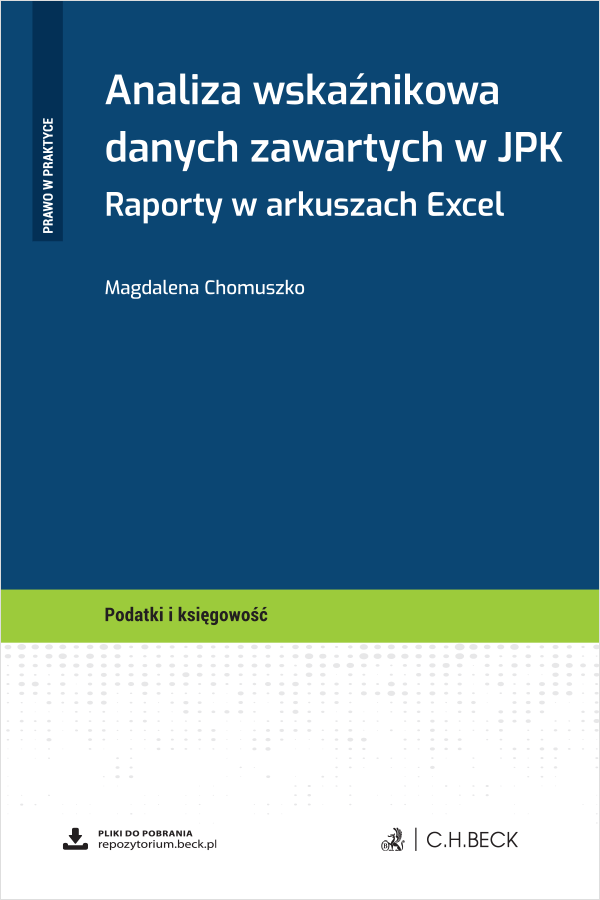 Analiza wskaźnikowa danych zawartych w JPK. Raporty w arkuszach Excel