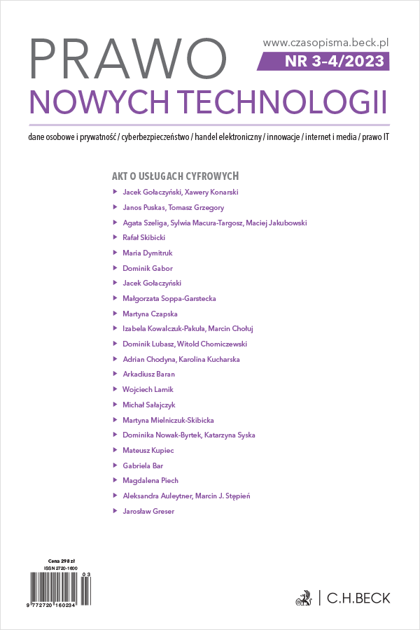 Prawo Nowych Technologii Nr 3-4/2023