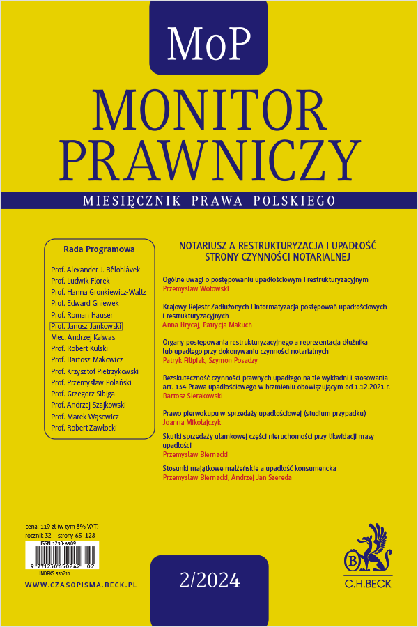 Monitor Prawniczy Nr 2/2024