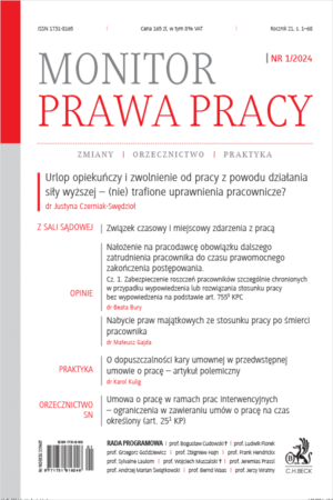 Monitor Prawa Pracy Nr 1/2024