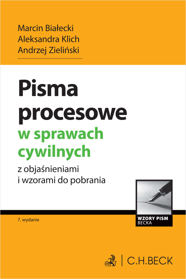 Pisma procesowe w sprawach cywilnych z objaśnieniami i wzorami do pobrania