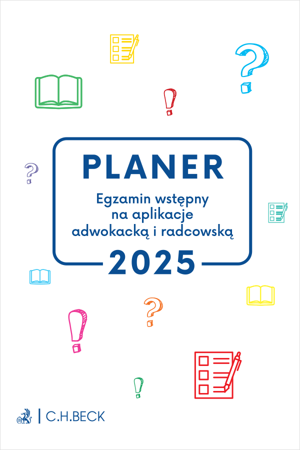 PLANER. Egzamin wstępny na aplikacje adwokacką i radcowską 2025