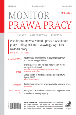 Monitor Prawa Pracy Nr 4/2024