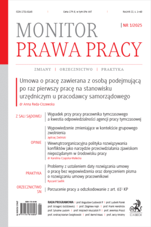 Monitor Prawa Pracy Nr 1/2025