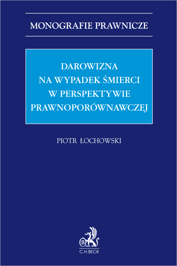 Darowizna na wypadek śmierci w perspektywie prawnoporównawczej