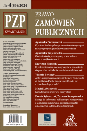 PZP Prawo Zamówień Publicznych - kwartalnik Nr 4/2024