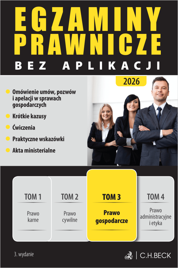 Egzaminy Prawnicze bez aplikacji 2026. Tom 3. Prawo gospodarcze