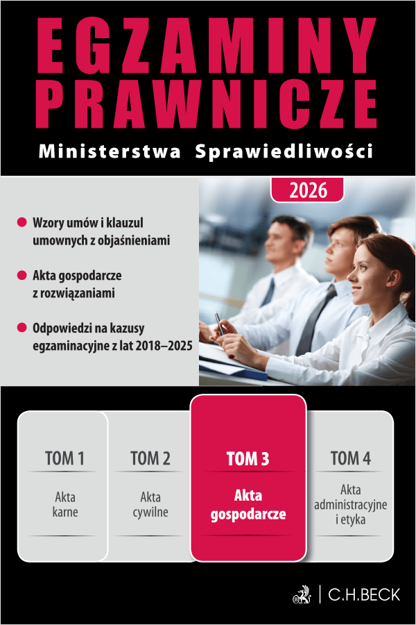 Egzaminy Prawnicze Ministerstwa Sprawiedliwości 2026. Tom 3. Akta gospodarcze