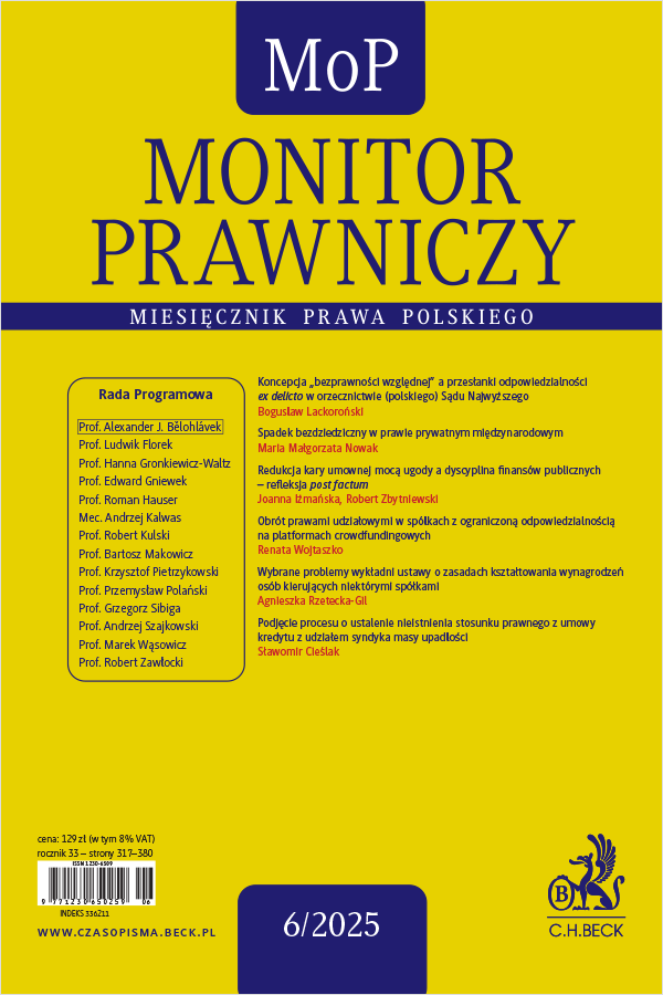 Monitor Prawniczy Nr 06/2025