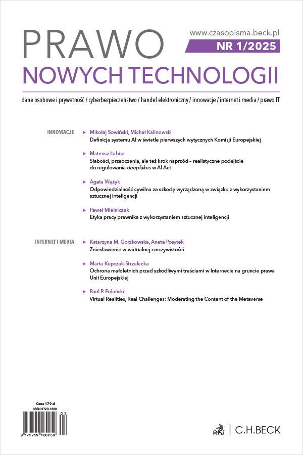 Prawo Nowych Technologii Nr 1/2025