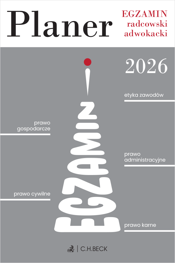Planer. Egzamin radcowski i adwokacki 2026
