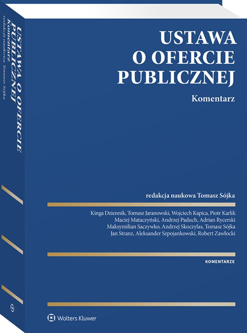 Ustawa o ofercie publicznej. Komentarz