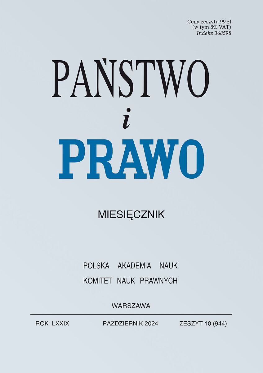 Państwo i Prawo - Nr 10/2024 944
