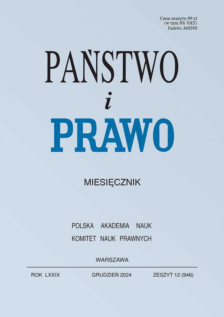 Państwo i Prawo - Nr 12/2024 946