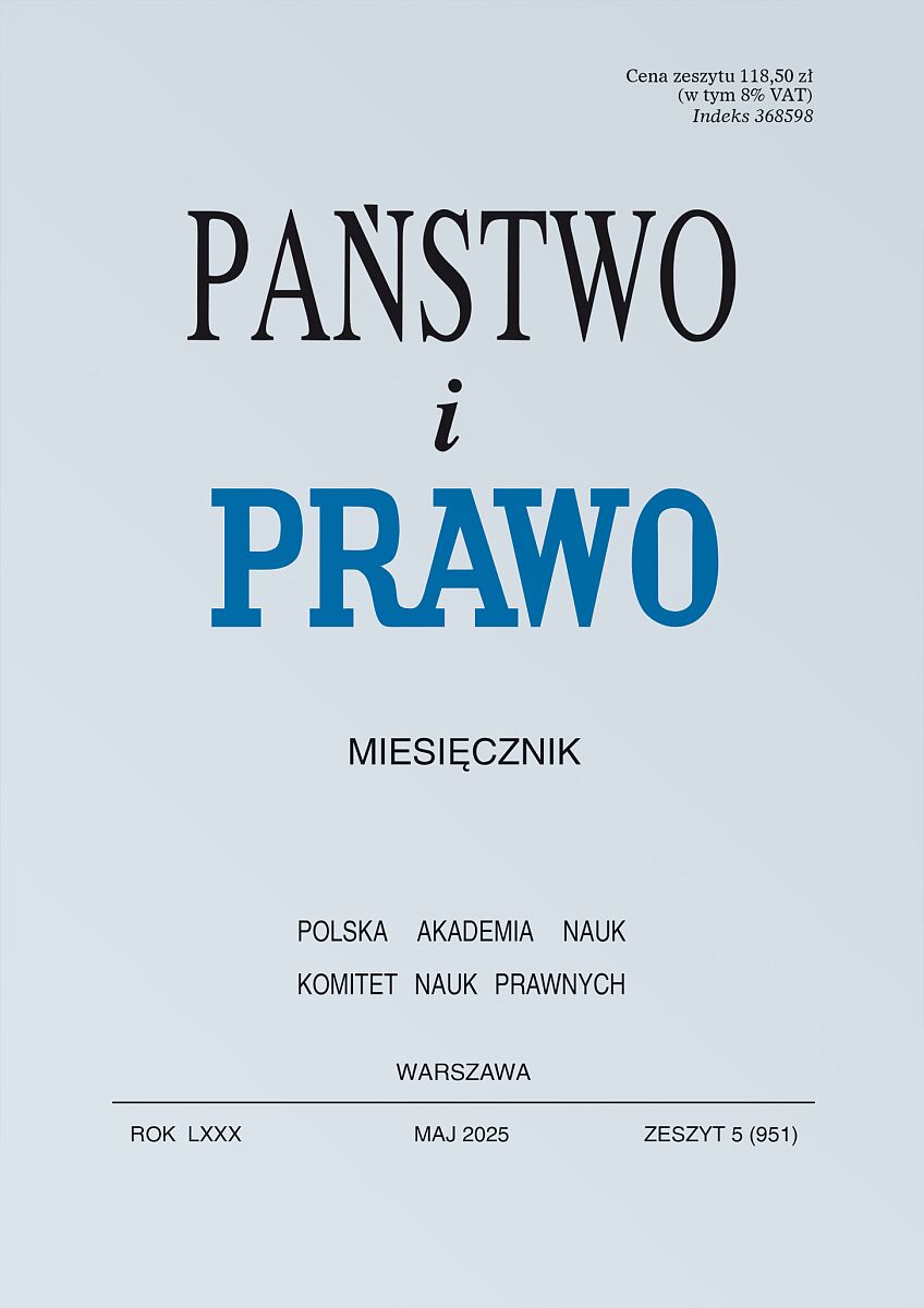 Państwo i Prawo - Nr 5/2025 951