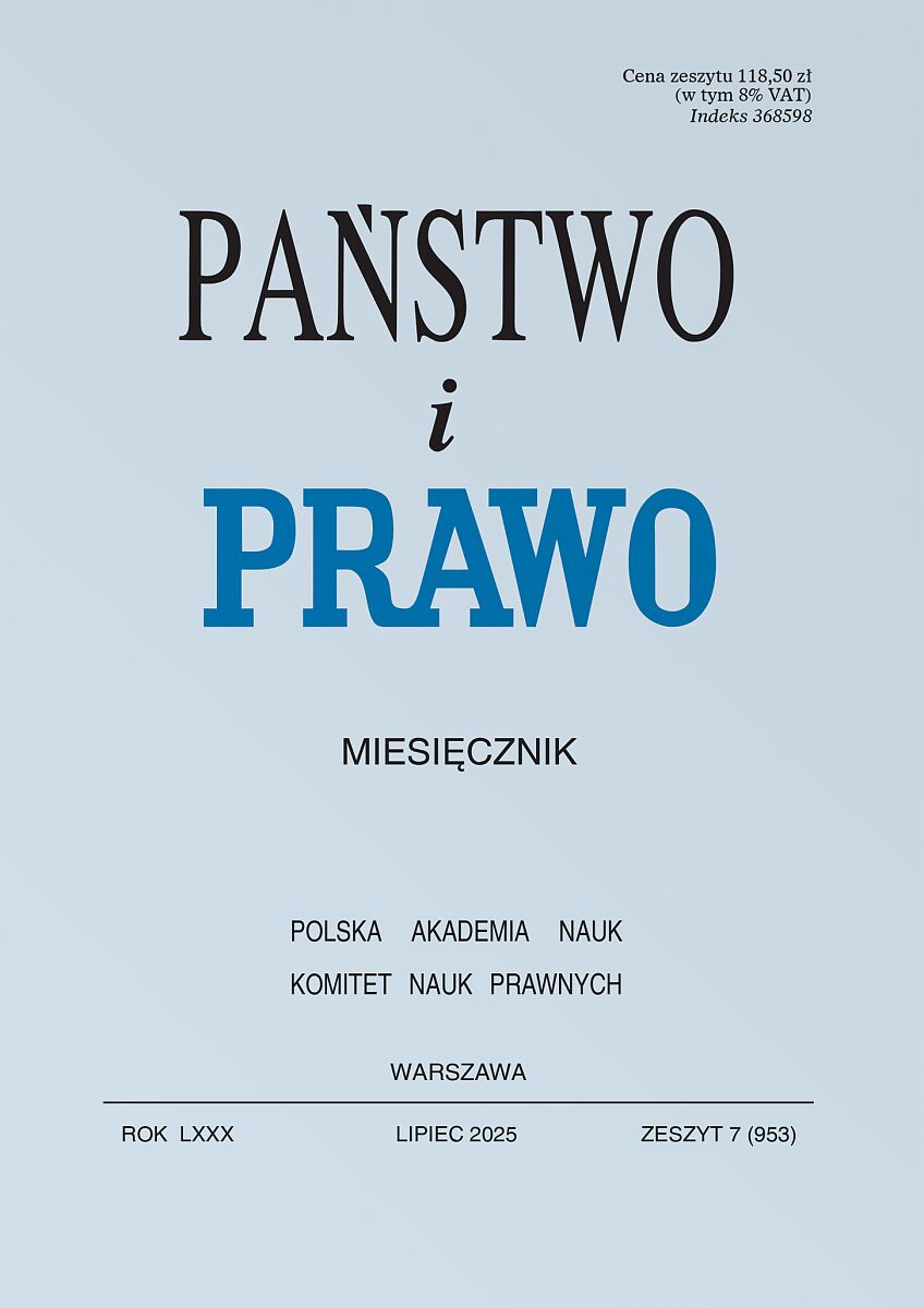 Państwo i Prawo - Nr 7/2025 953