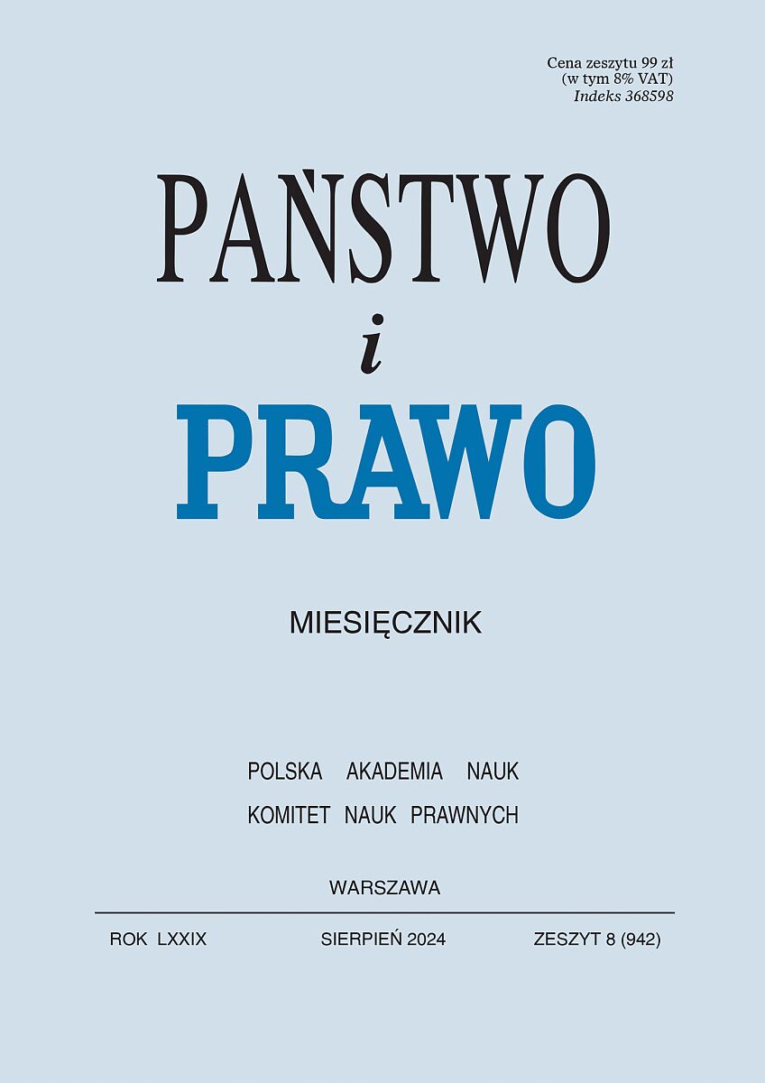 Państwo i Prawo - Nr 8/2024 942