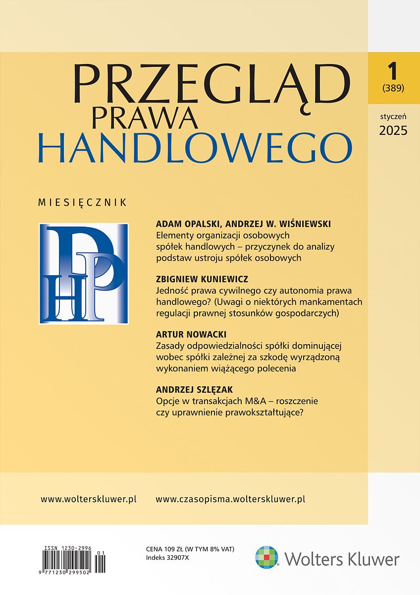 Przegląd Prawa Handlowego - Nr 1/20245 389