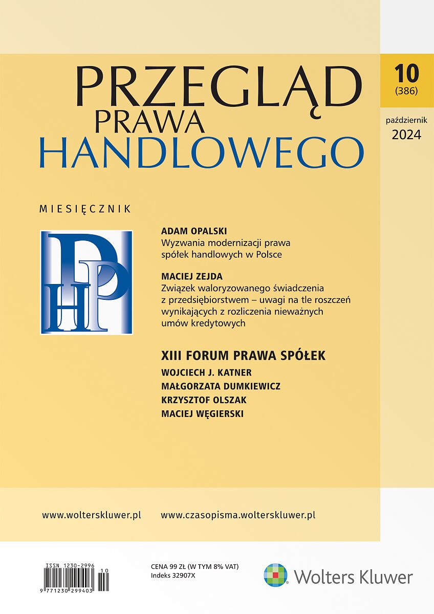 Przegląd Prawa Handlowego - Nr 10/2024 386