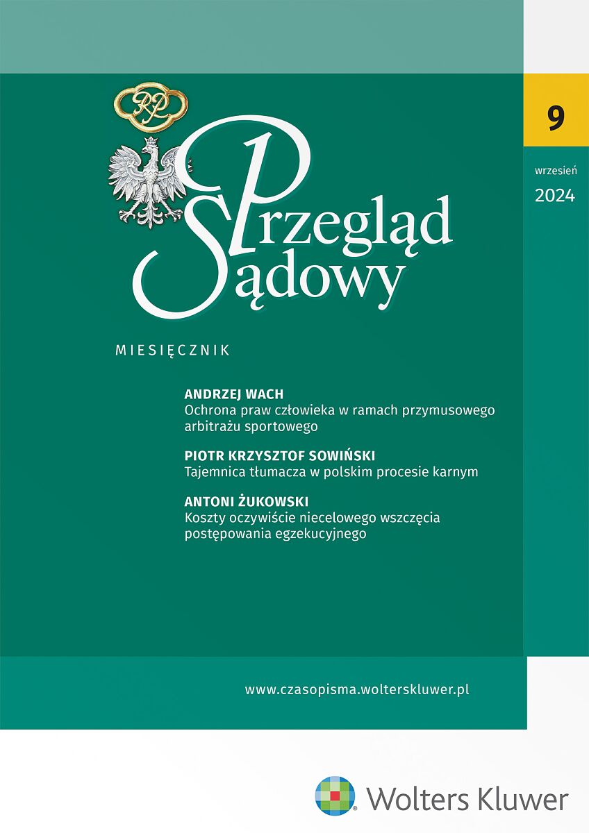 Przegląd Sądowy - Nr 9/2024