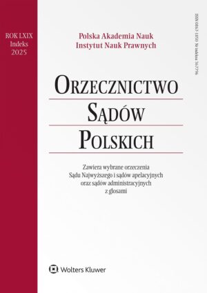 Orzecznictwo Sądów Polskich - Nr 7/2025