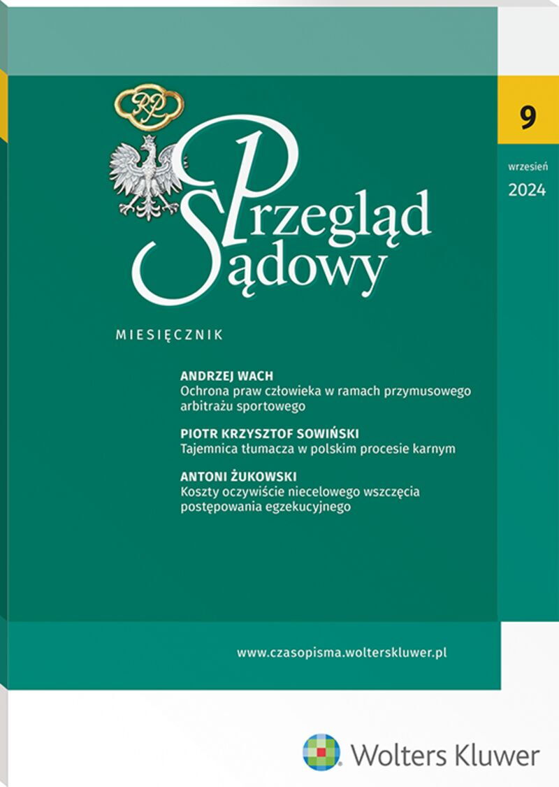 Przegląd Sądowy - Nr 9/2024
