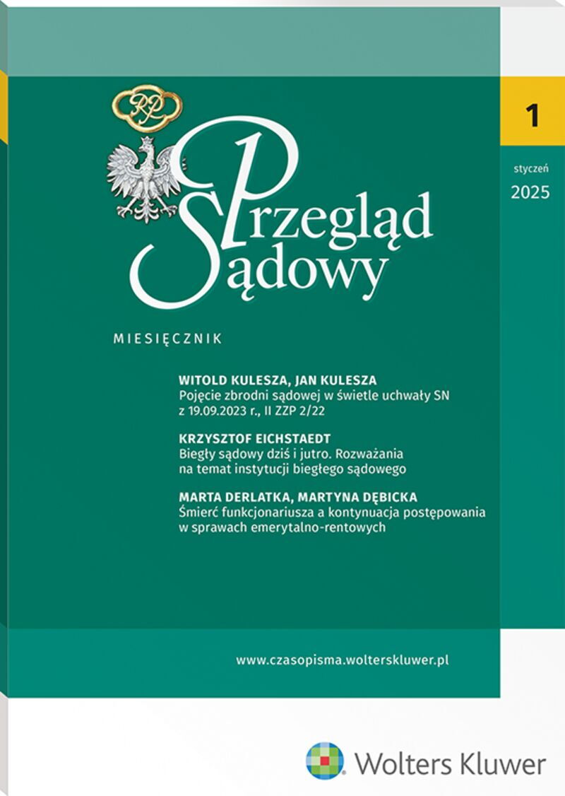 Przegląd Sądowy - Nr 1/2025