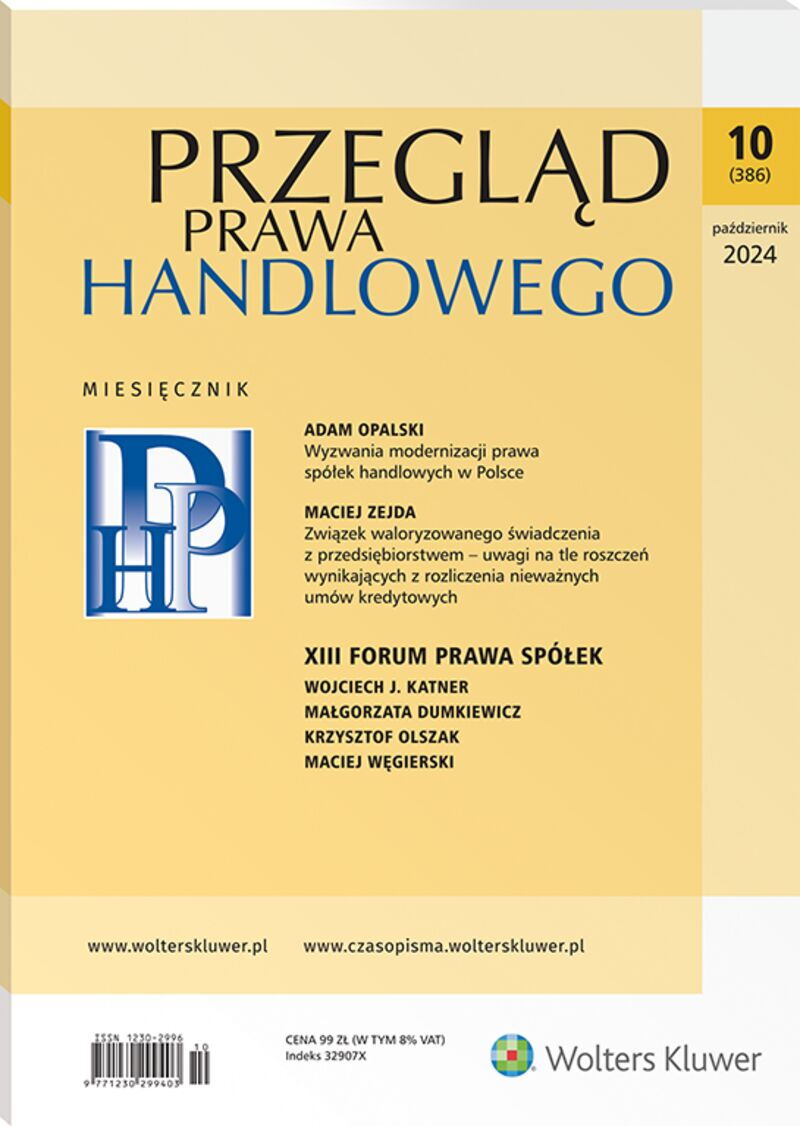 Przegląd Prawa Handlowego - Nr 10/2024 386