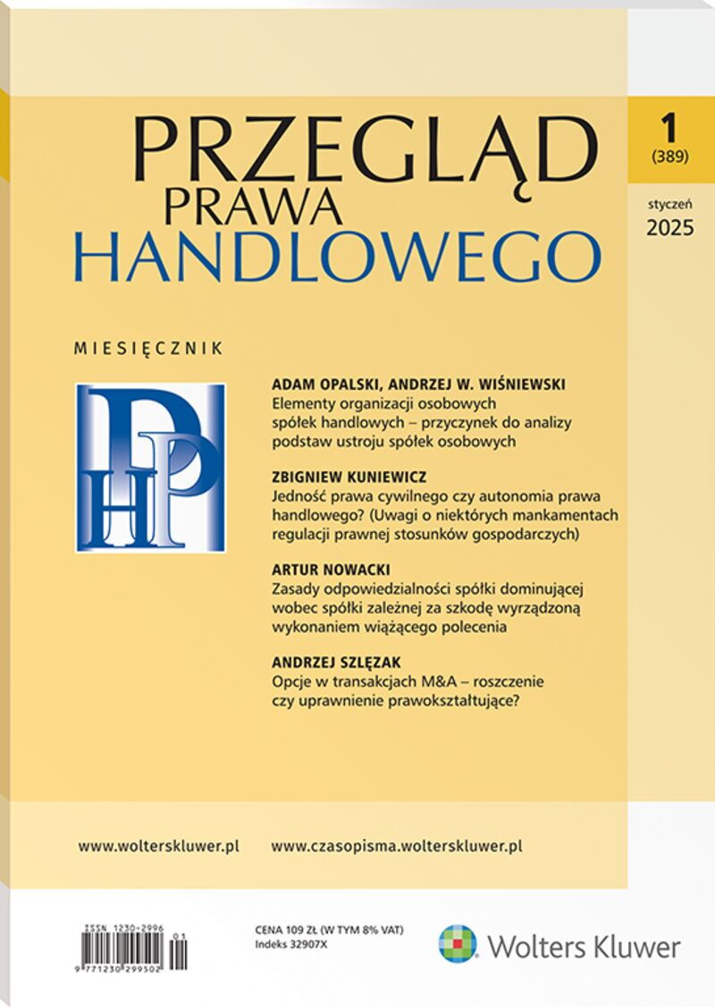 Przegląd Prawa Handlowego - Nr 1/20245 389